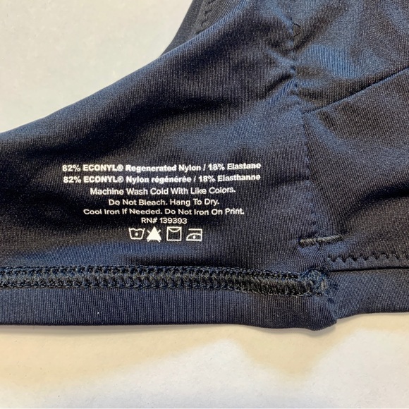 Everlane Women's NWT Black Square-Neck Bikini Top XL Bathing Suit Swim Beach - Picture 8 of 13